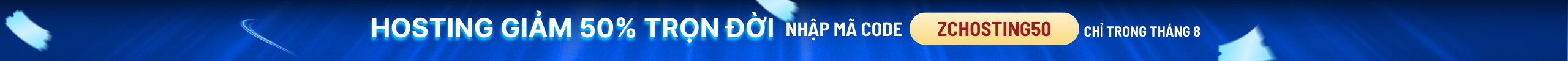 Chương trình ưu đãi Hosting tháng 8 tại ZoneCloud