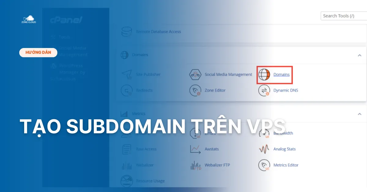 Bài viết tạo subdomain trên VPS