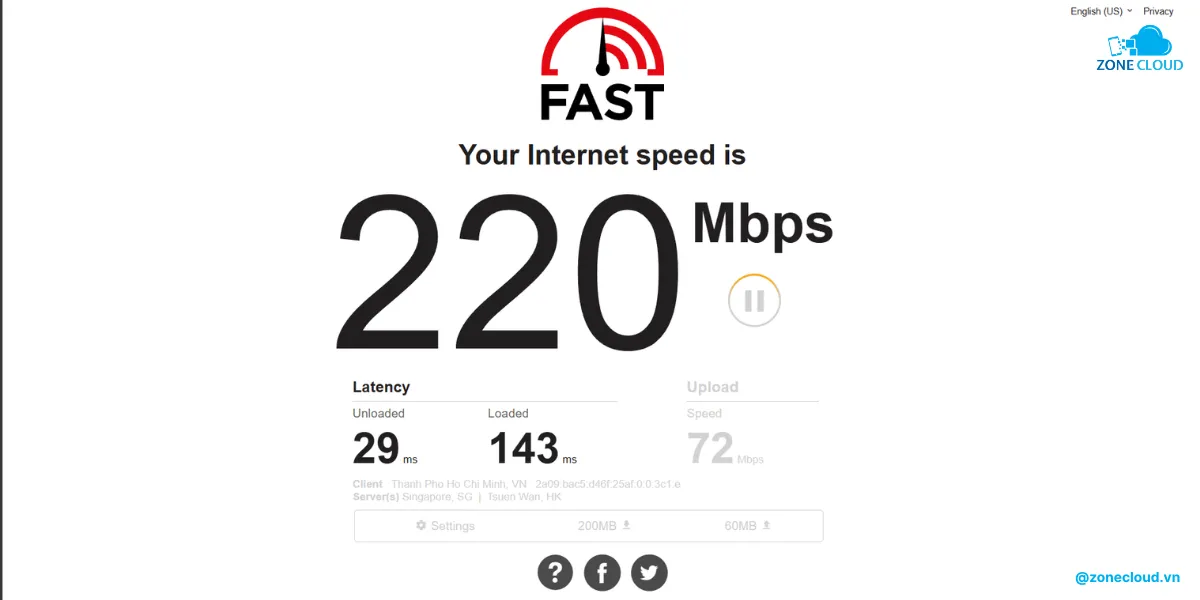 Cách kiểm tra tốc độ VPS chính xác và toàn diện nhất 2 Fast speed test