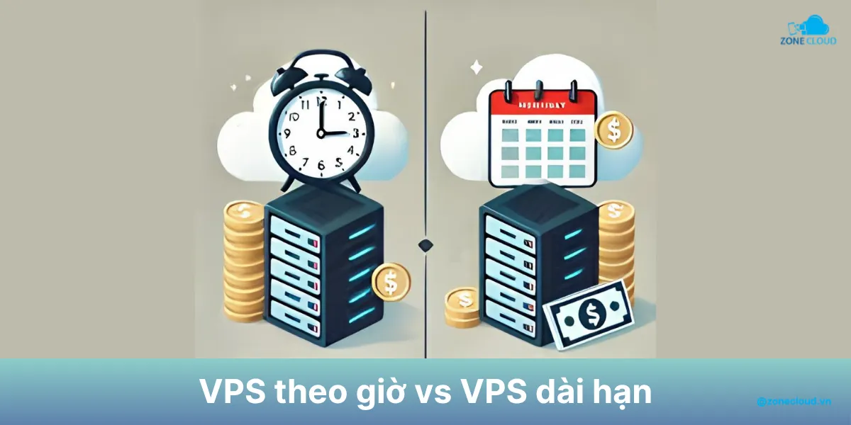 Thuê VPS theo giờ là gì? Khi nào bạn nên thuê máy chủ ảo theo giờ? 2 Hourly VPS vs Long Term VPS Plan