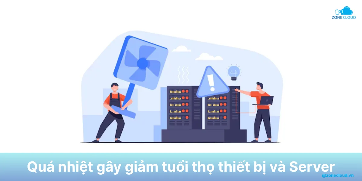 Tiêu chuẩn nhiệt độ phòng Server chính xác và an toàn nhất theo chuẩn quốc tế 1 Máy chủ quá nhiệt
