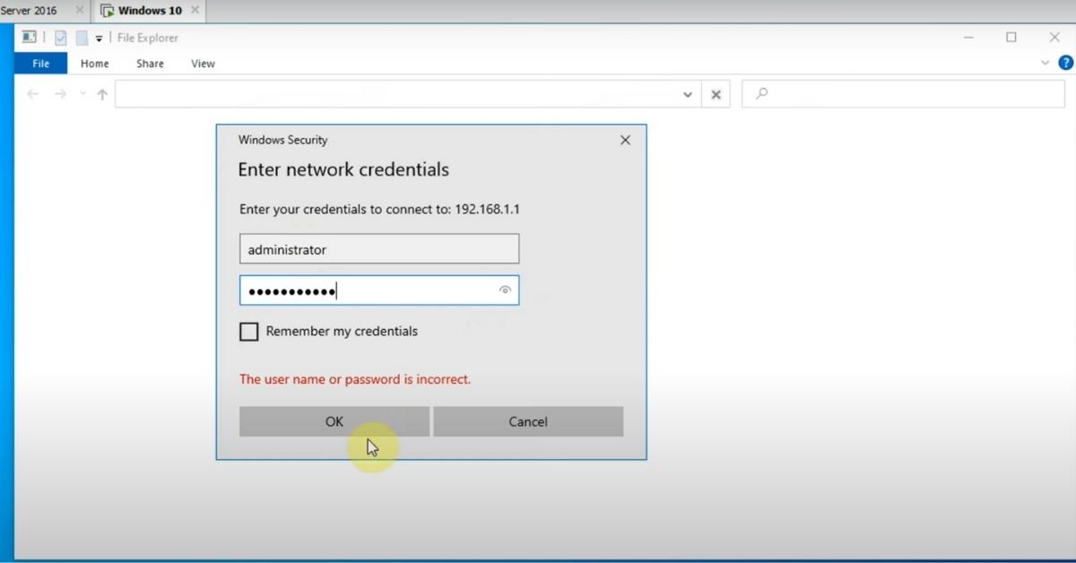Cách kết nối và chia sẻ dữ liệu giữa 2 máy tính Server - Client trên máy ảo VMware 16 4 Bước 4_ Kết nối đến thư mục chia sẻ từ máy Client