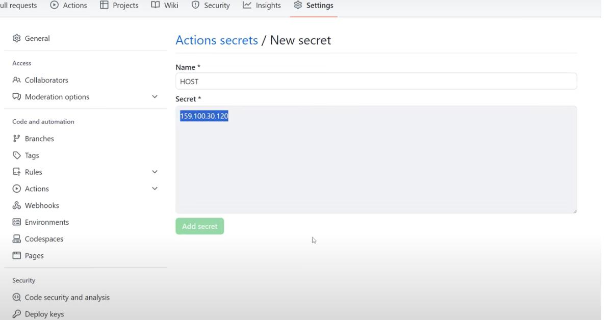 Cách Deploy NextJS lên VPS (+Auto deploy) gồm 6 bước cơ bản cho người mới bắt đầu 5 Bước 5_ Thiết lập CI_CD với GitHub Actions
