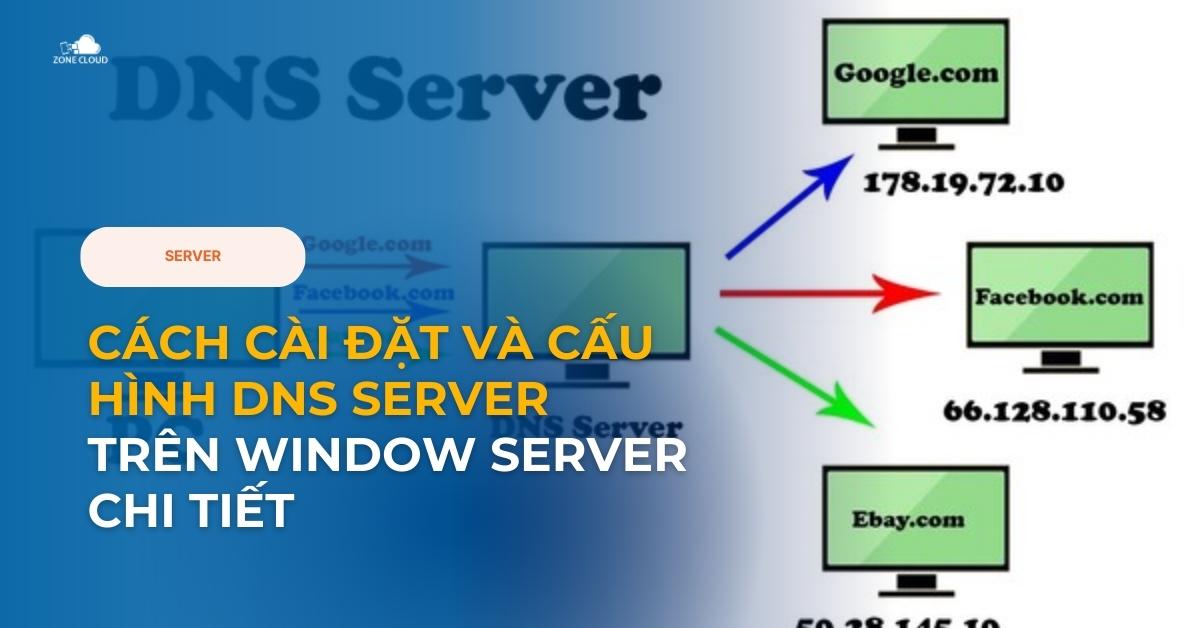 Cách cài đặt và cấu hình DNS Server trên Window Server chi tiết