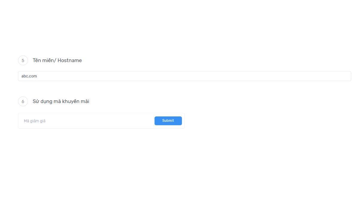Hướng dẫn cách thuê chỗ đặt máy chủ tại ZoneCloud 3 Điền thông tin nhận diện máy chủ