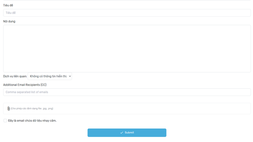 Hướng dẫn 4 bước gửi Ticket yêu cầu hỗ trợ đến ZoneCloud 4 Điều tiêu đề, nội dung và hình ảnh mô tả vấn đề cần hỗ trợ và gửi cho ZoneCloud