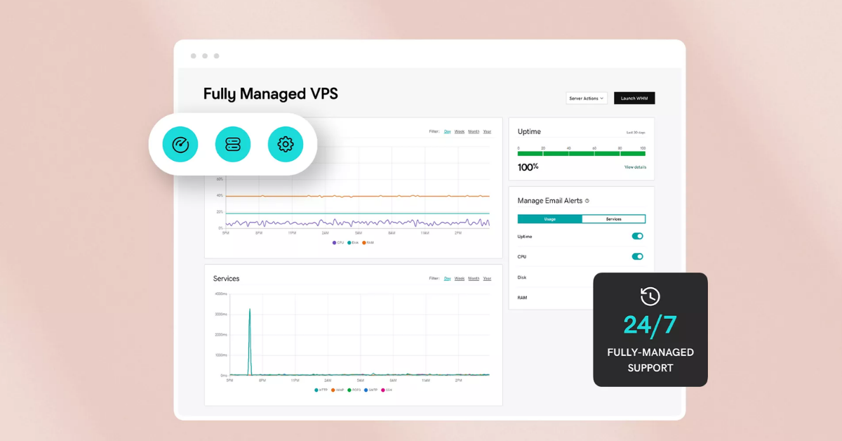 kỹ thuật Với VPS Quản Lý Toàn Phần (Fully Managed VPS), bạn có thể hoàn toàn yên tâm giao phó việc quản lý máy chủ cho các chuyên gia