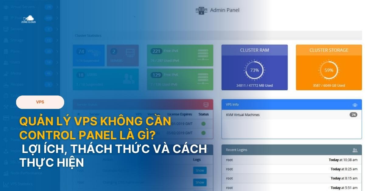 quản lý vps không cần control panel