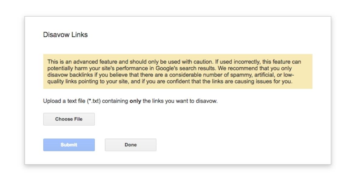 Mục đích chính của việc này là để từ chối trách nhiệm với các backlink xấu, spam hoặc kém chất lượng trỏ về website của bạn. 