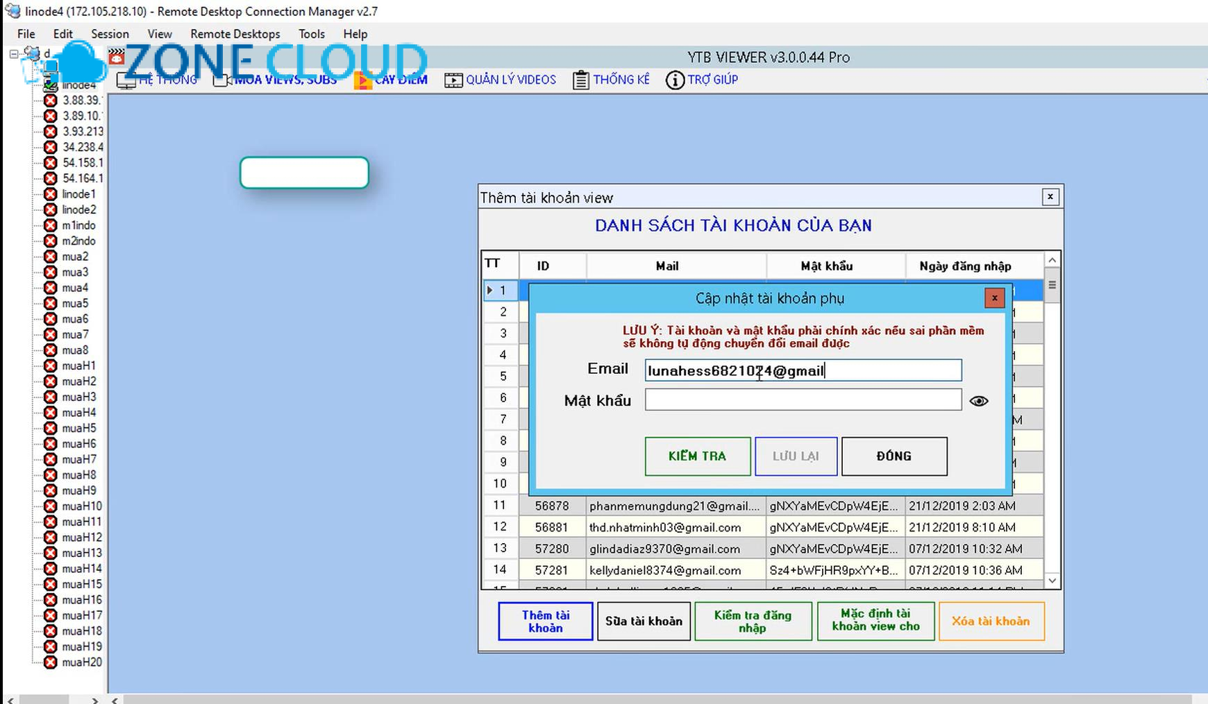 ZoneCloud 49 5 bước chi tiết để chạy Youtube với VPS ổn định đúng cách