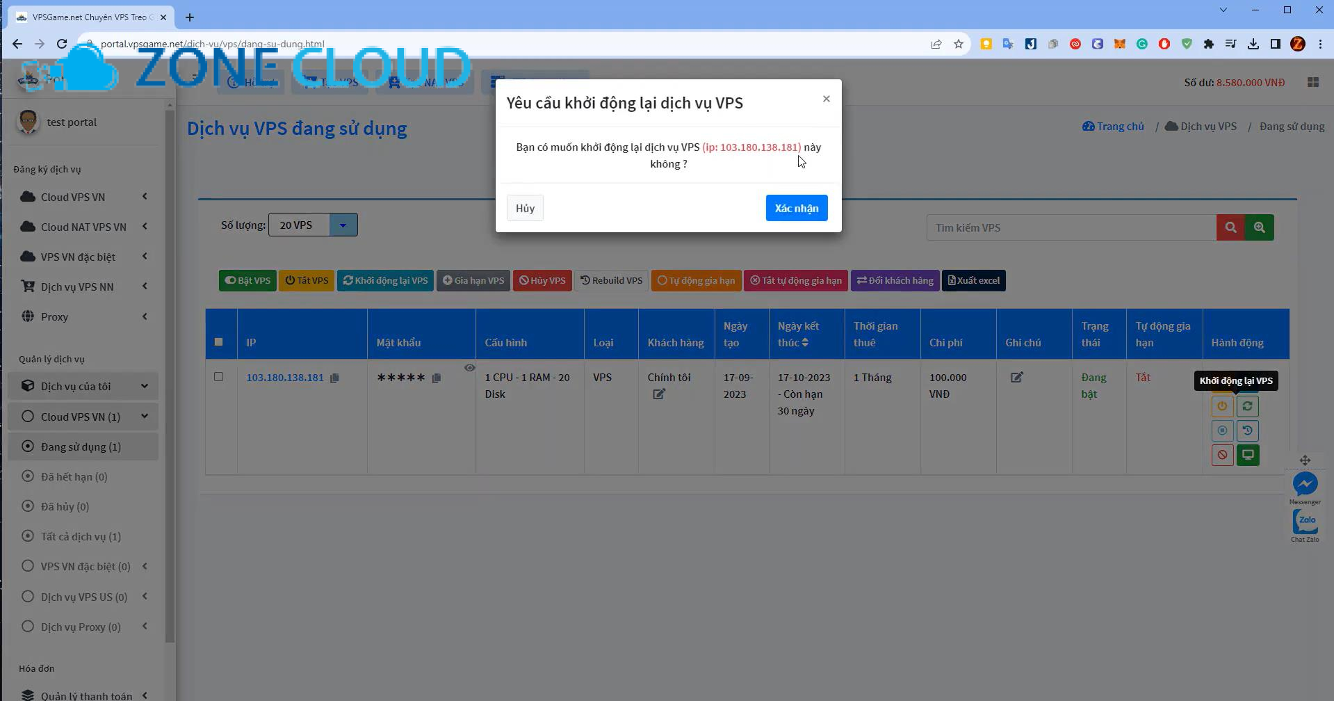 ZoneCloud 49 7 bước sửa lỗi CyberPanel không hoạt động sau khi khởi động lại VPS