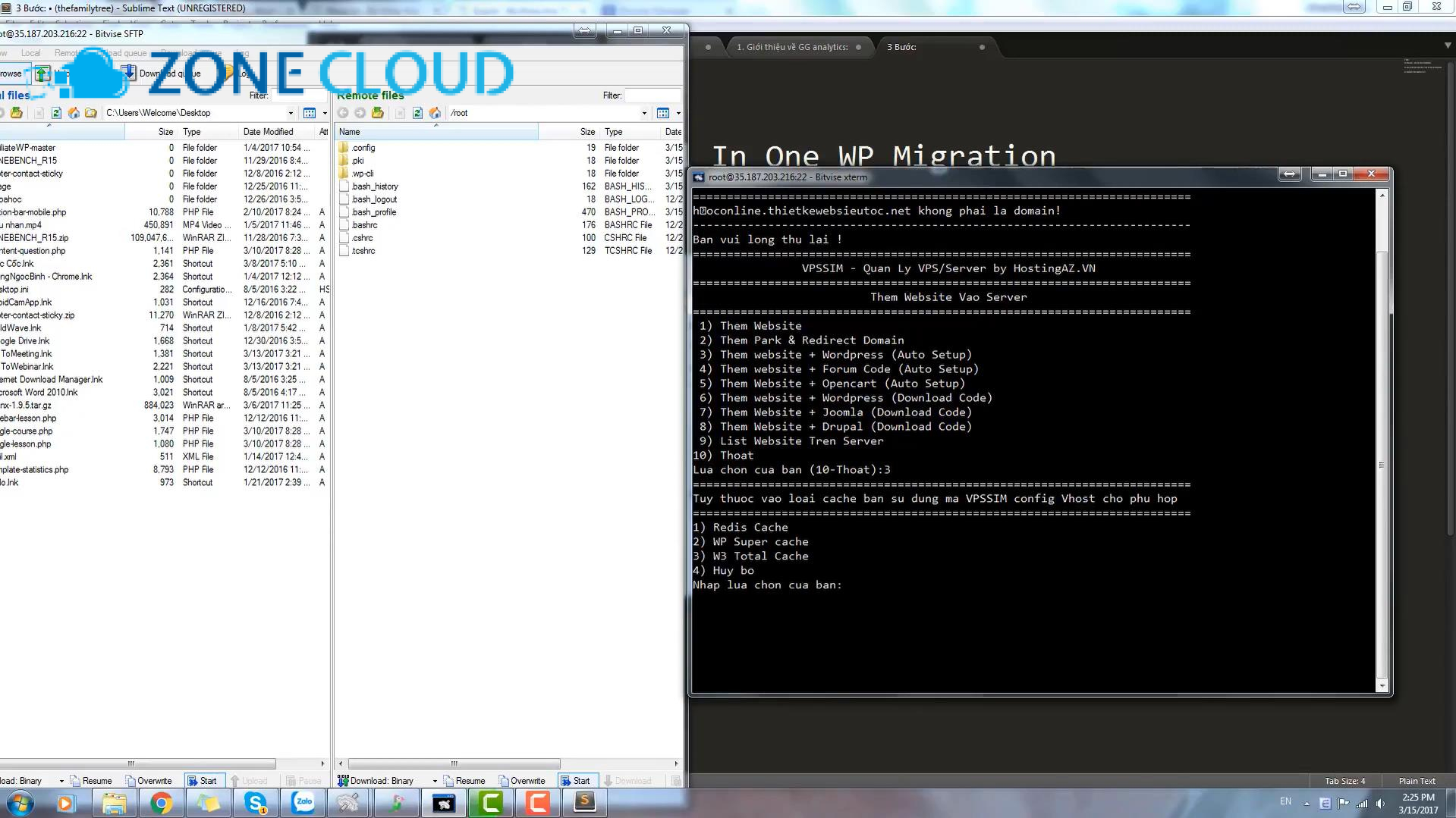 Bước 4: Cập nhật cấu hình WordPress và kiểm tra nội bộ