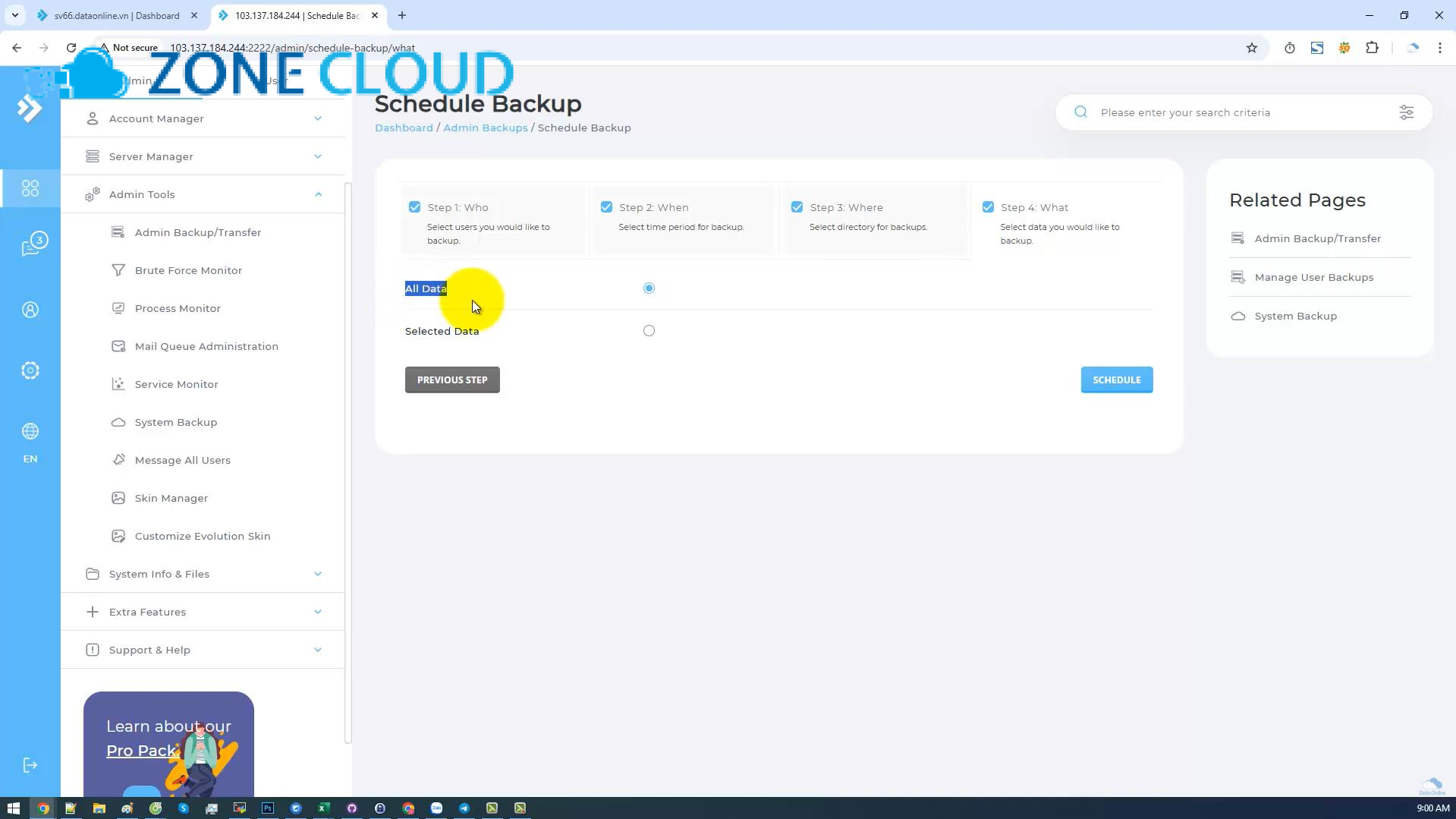 Khi nào nên Backup dữ liệu VPS 
