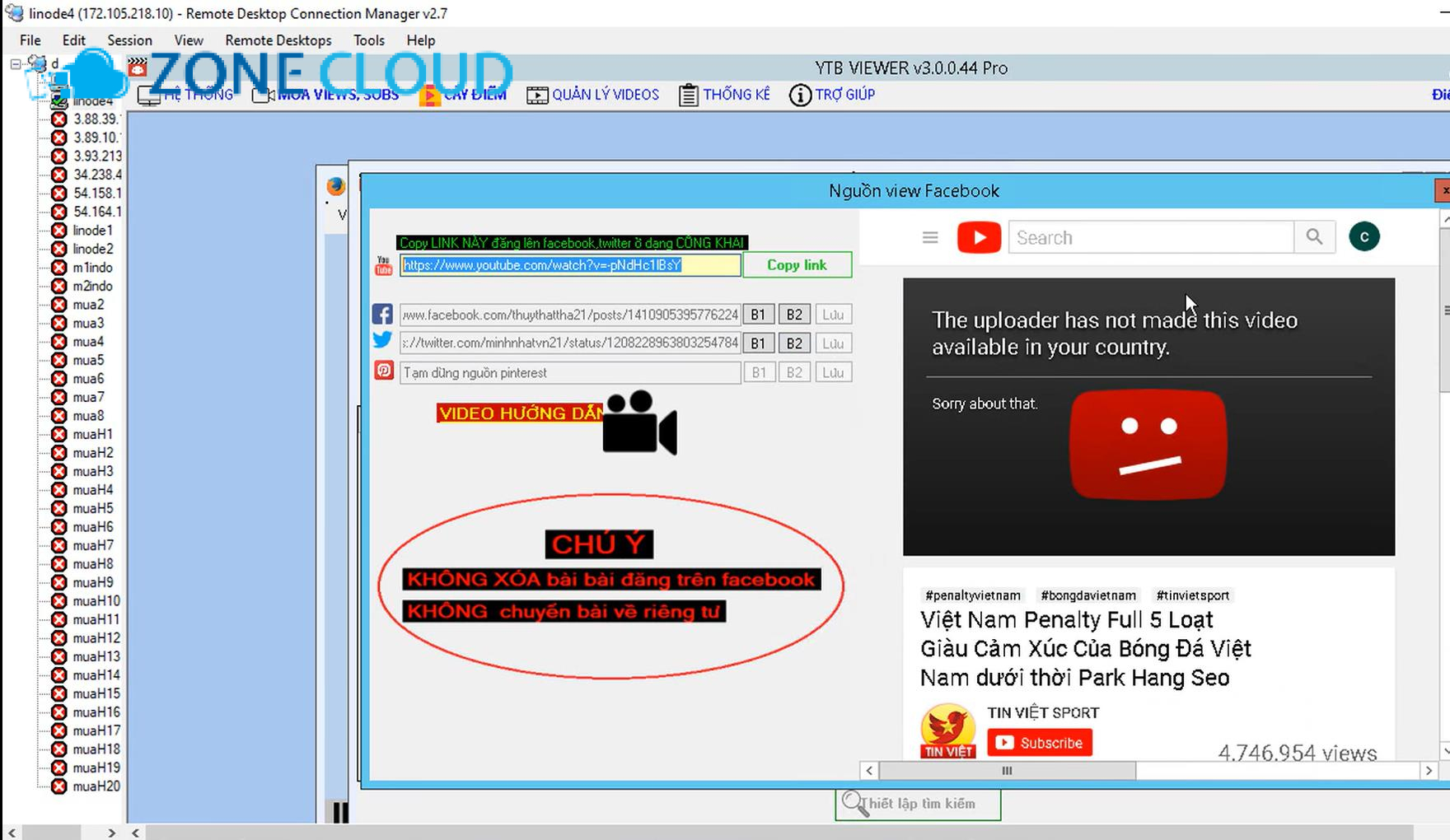 Những lưu ý và cảnh báo quan trọng trước khi chạy Youtube với VPS ổn định