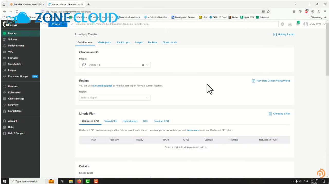 Tóm tắt nhanh quy trình tạo VPS Linode