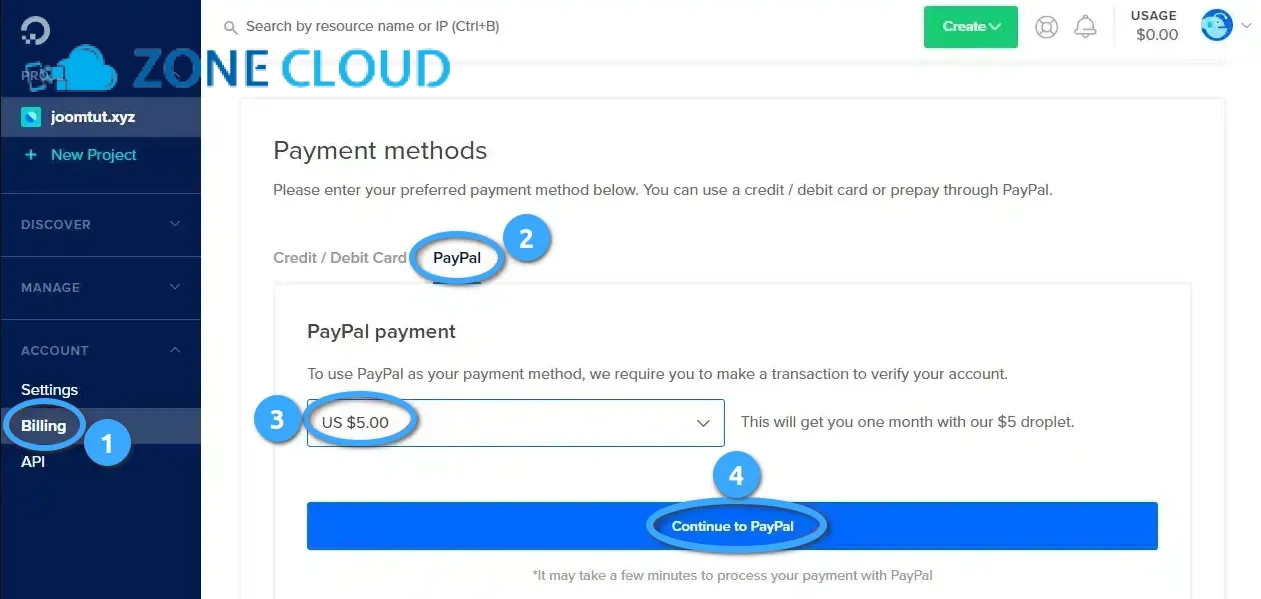 VPS DigitalOcean là gì? Giải mã Droplet và khái niệm cơ bản 4 Các bước tạo Droplet đơn giản