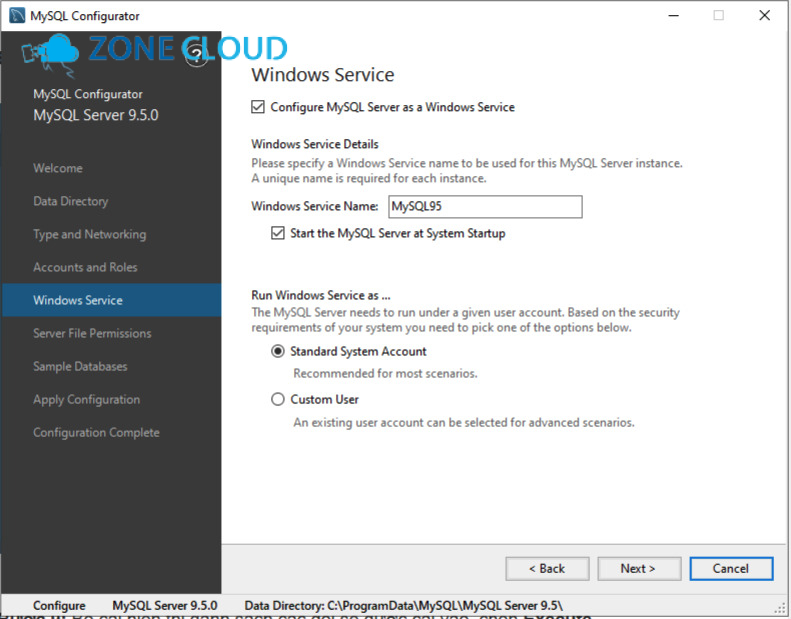 Cài đặt MySQL trên Windows Server
