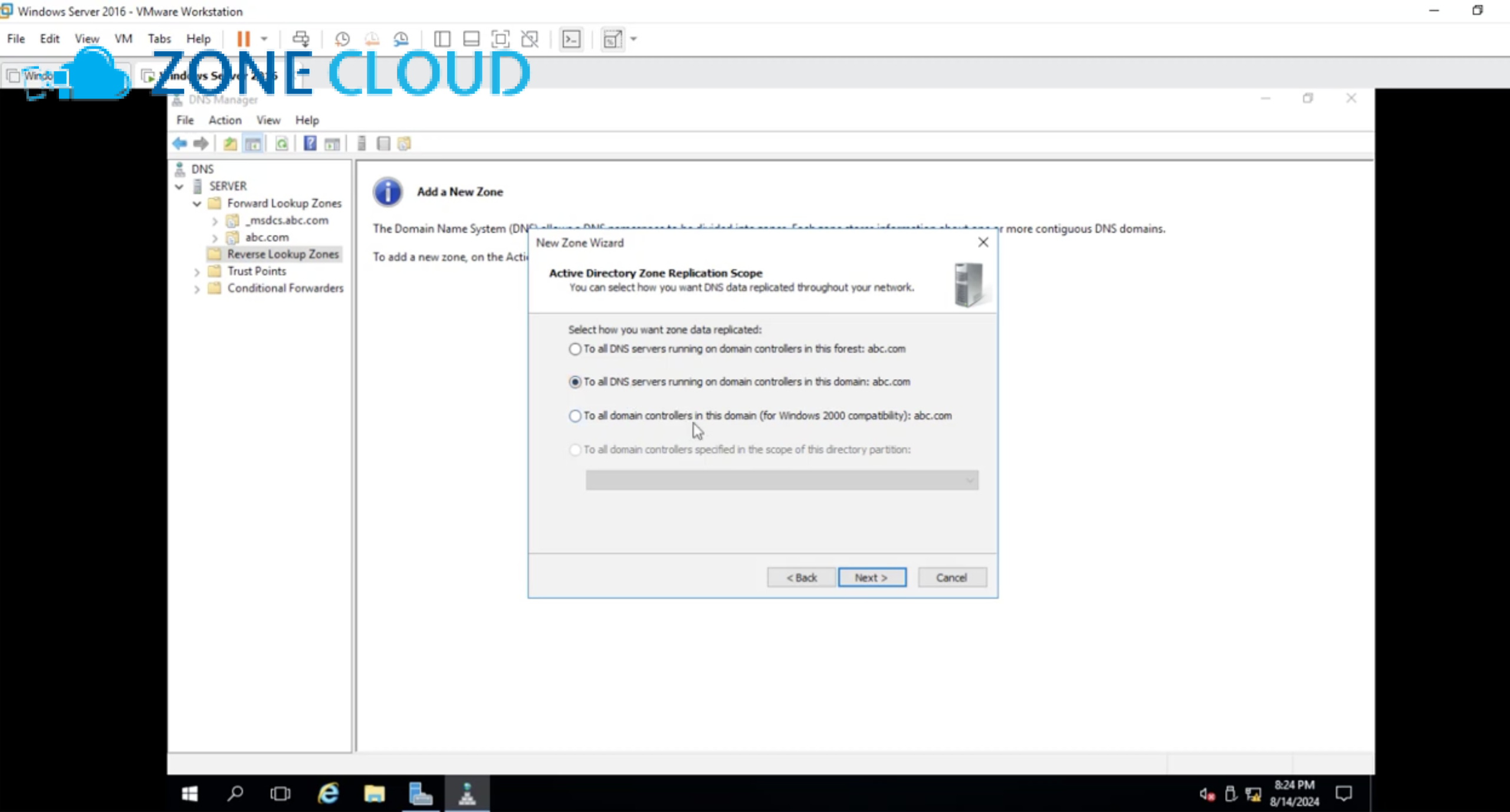 Cấu trúc vật lý của Active Directory sites