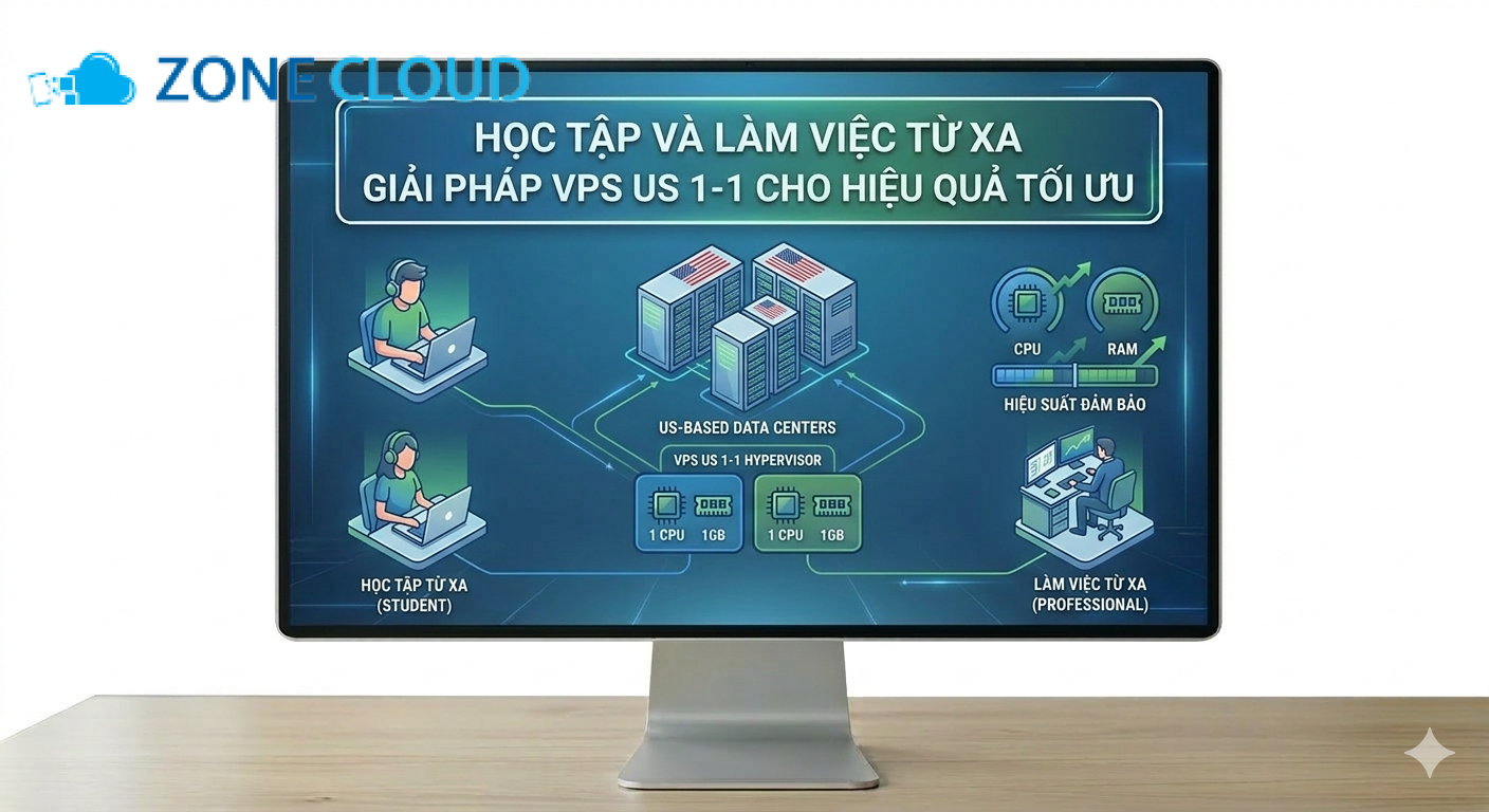 Học tập và làm việc từ xa (VPS US 1-1)