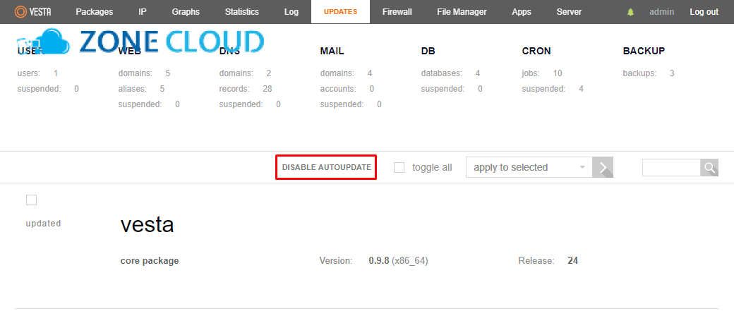 Hướng dẫn bật File Manager trên VestaCP