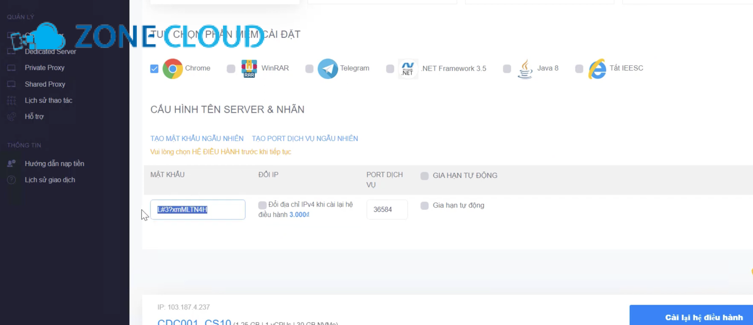 Hướng dẫn cài lại hệ điều hành VPS / Reinstall