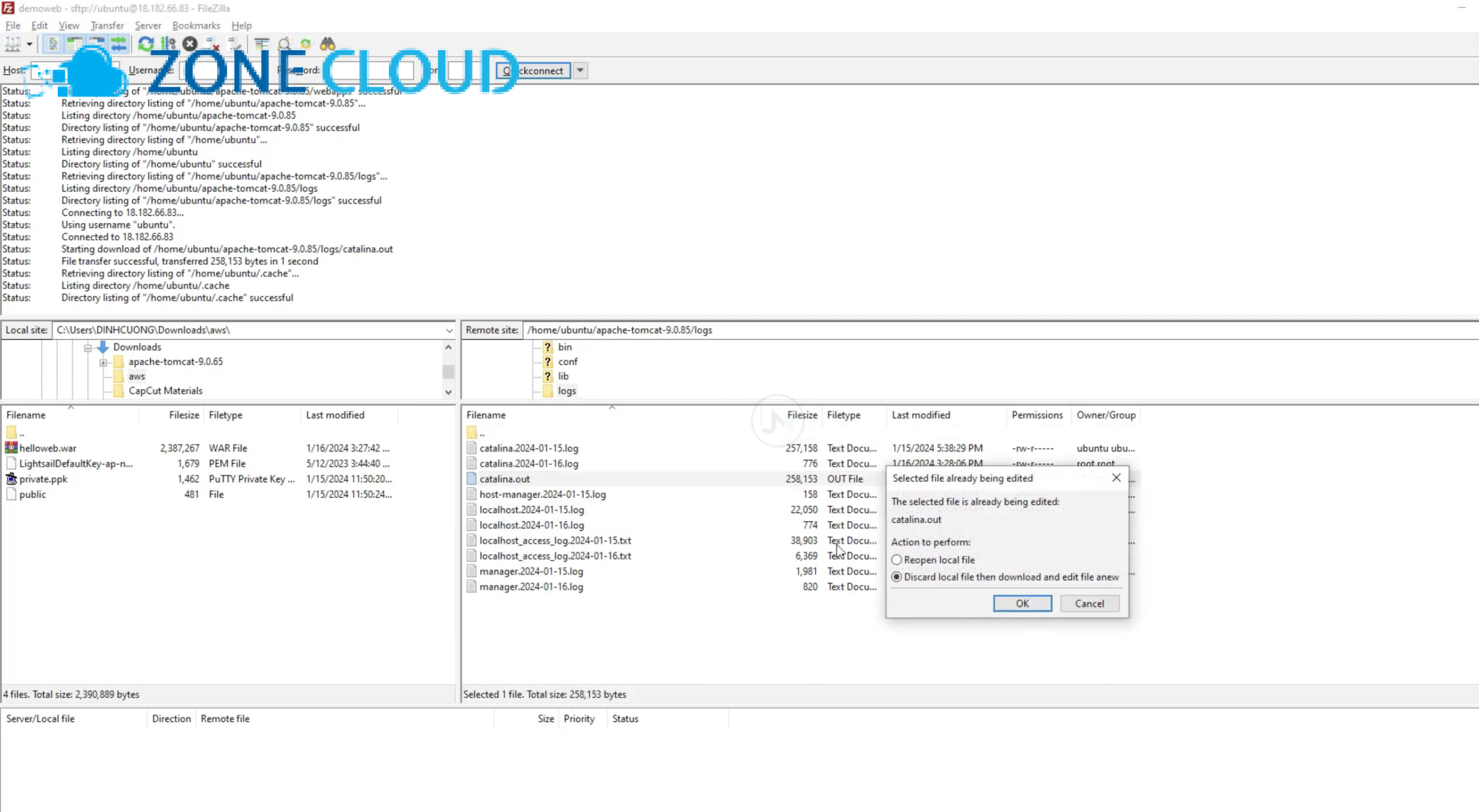 Khắc phục sự cố thường gặp khi sử dụng Apache Tomcat trên SERVER