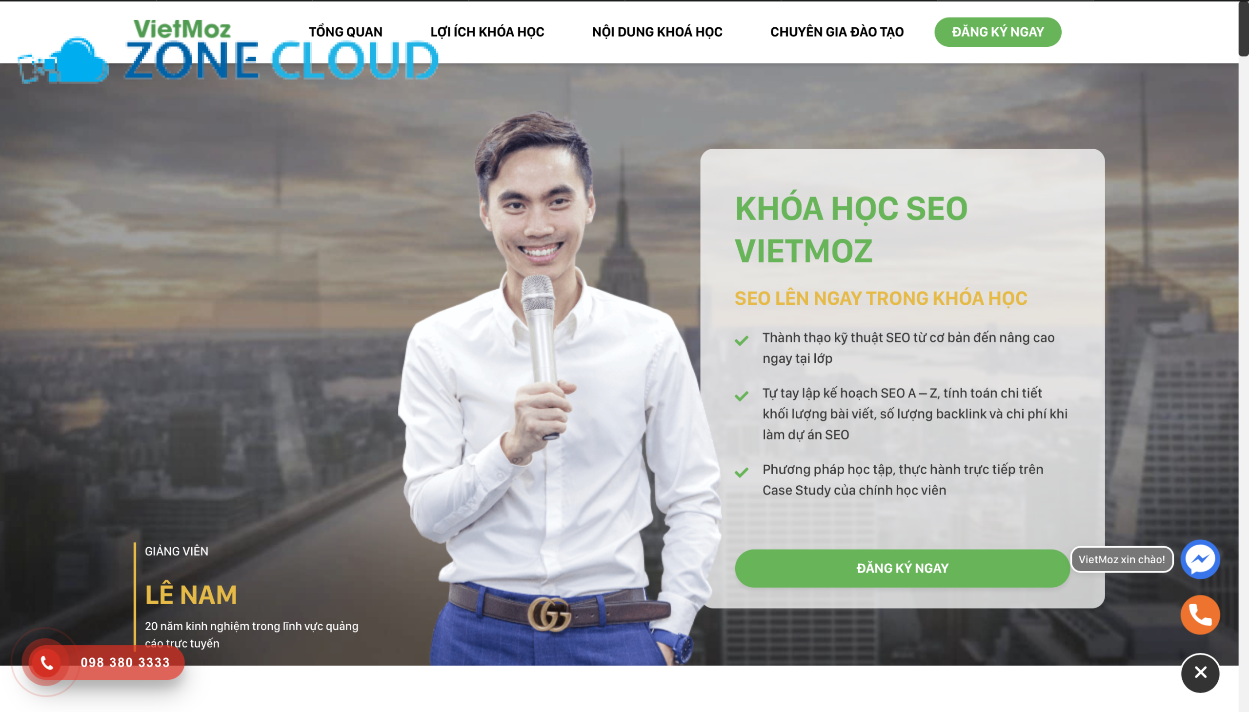 Khóa học SEO tiêu chuẩn tại VietMoz