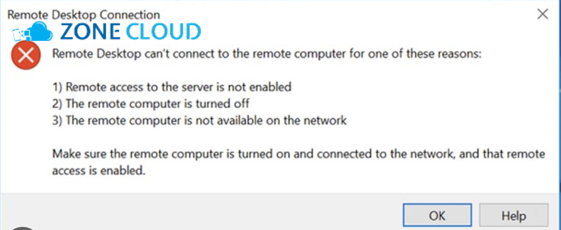 Không thể kết nối Remote Desktop đến Server