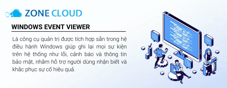 Hướng dẫn cách sửa lỗi Server error in/application chi tiết 3 Kiểm tra Windows Event Viewer để tìm manh mối lỗi