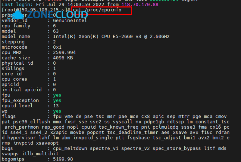 Kiểm tra cấu hình VPS Linux, Windows