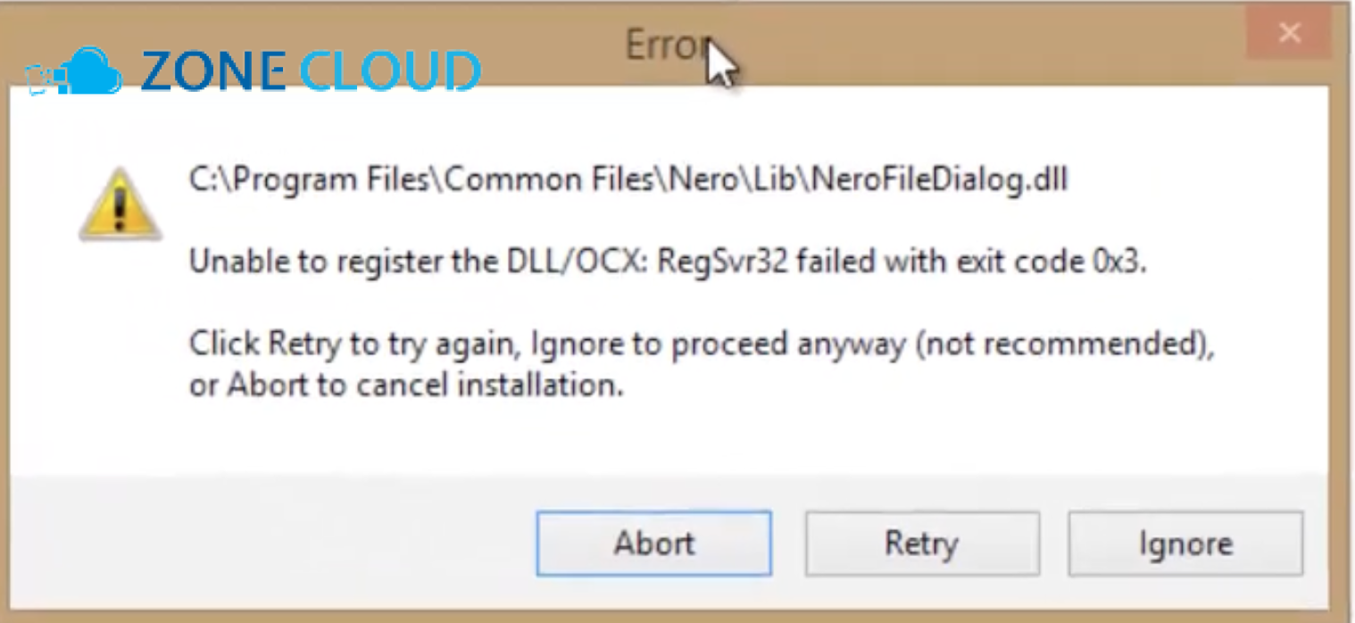 5 cách khắc phục lỗi Server Execution Failed hiệu quả nhất 3 Lệnh regsvr32 báo lỗi khi đăng ký DLL