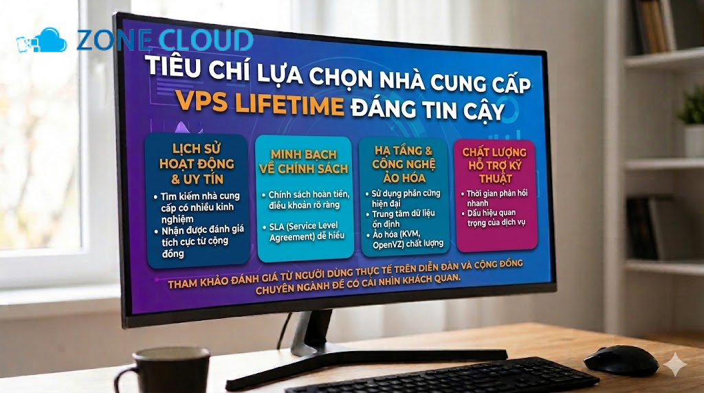 Tiêu chí lựa chọn nhà cung cấp VPS Lifetime đáng tin cậy