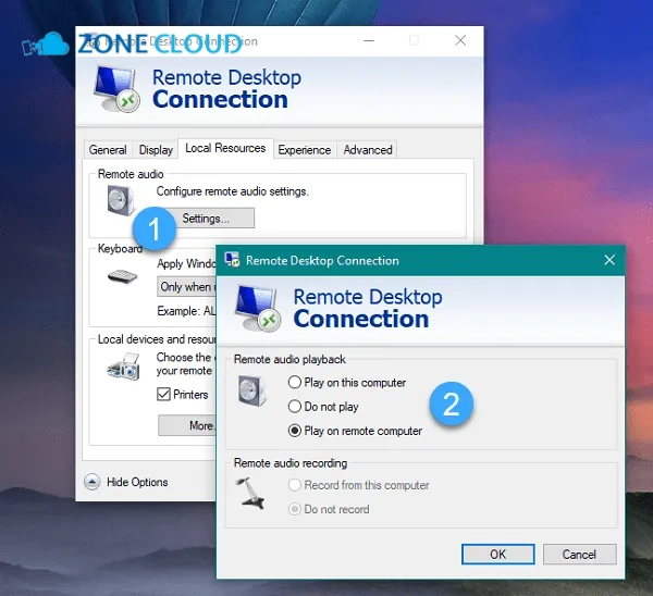 ZoneCloud 49 dùng Local Resources