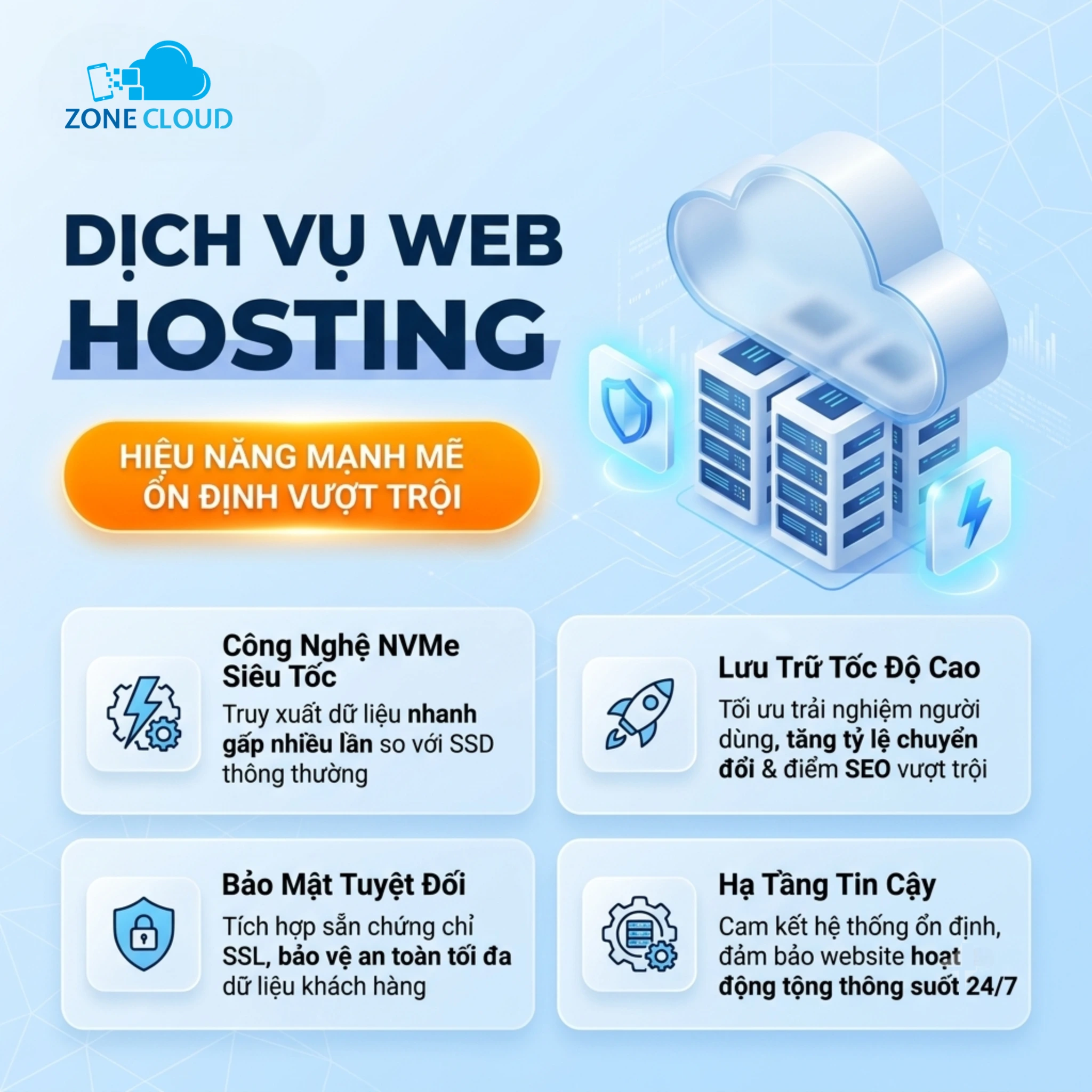 Web Hosting 1 Dịch vụ Web Hosting tại ZoneCloud