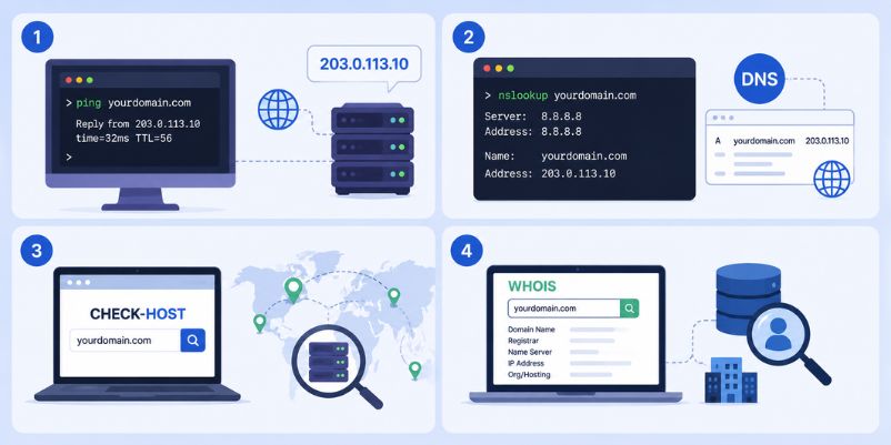 Cách check hosting và IP website nhanh chóng và chính xác nhất 1 Cách check hosting và IP website nhanh chóng nhất