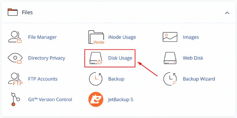 Cách kiểm tra dung lượng hosting và hướng dẫn dọn dẹp 2 Cách kiểm tra dung lượng hosting trên bảng quản trị cPanel