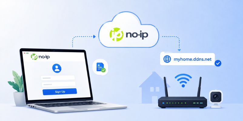 Hướng dẫn tự tạo hosting tại nhà từ A đến Z cho người mới 2 Đăng ký dịch vụ tên miền động Dynamic DNS (No-IP)