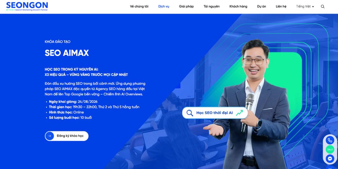 Khóa học SEO online SEONGON