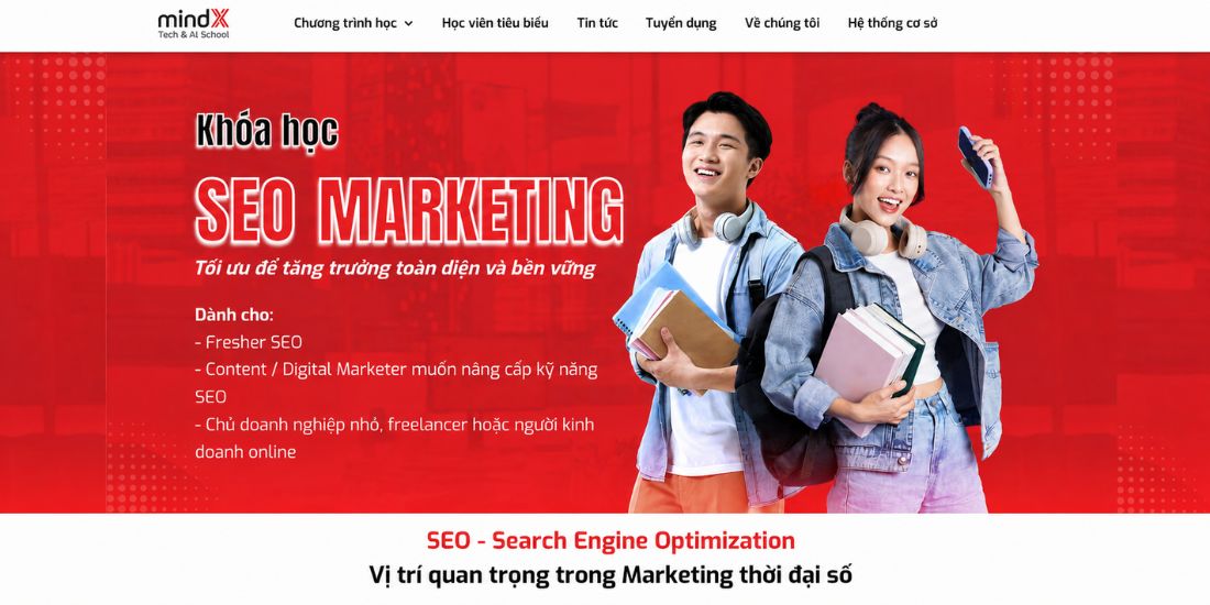 Khóa học SEO online mindX