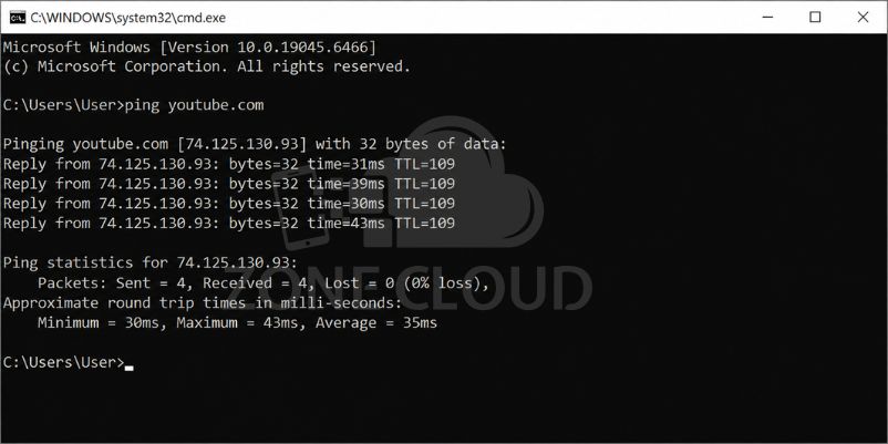 Cách check hosting và IP website nhanh chóng và chính xác nhất 2 Kiểm tra địa chỉ IP website bằng lệnh Ping trên máy tính