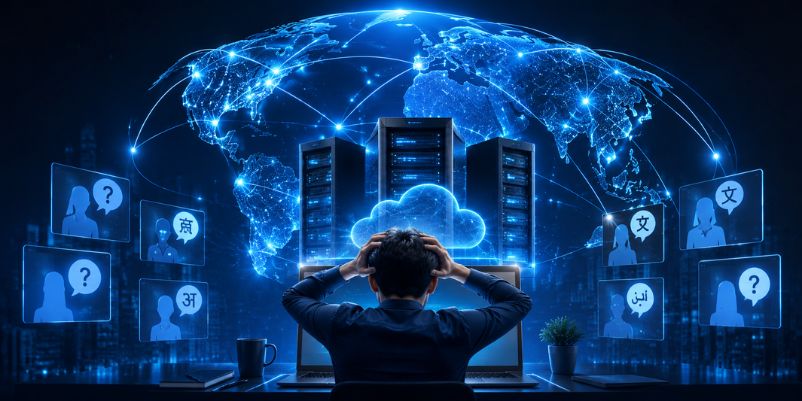 Nên mua hosting nước ngoài hay Việt Nam và lời khuyên tối ưu nhất 2 Rào cản ngôn ngữ khi sử dụng hosting nước ngoài
