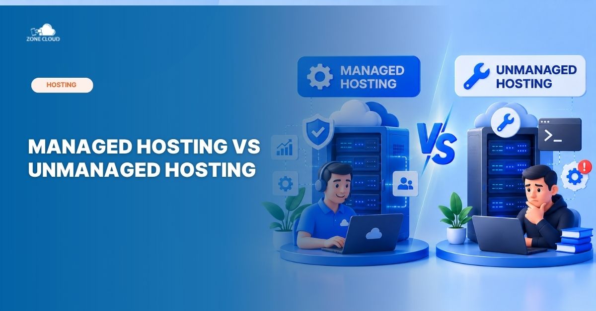 Managed hosting vs unmanaged hosting