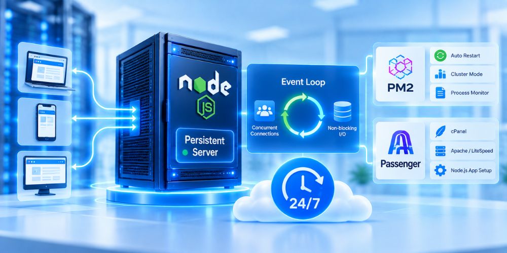 NodeJS Hosting: Khái Niệm, Cơ Chế Vận Hành Và Giải Pháp Triển Khai Hiệu Năng Cao 1 Bản chất kỹ thuật của NodeJS Hosting