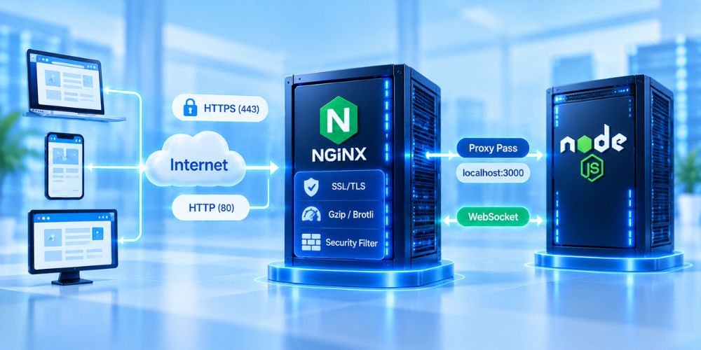 NodeJS Hosting: Khái Niệm, Cơ Chế Vận Hành Và Giải Pháp Triển Khai Hiệu Năng Cao 2 Quy chuẩn thiết lập kiến trúc Reverse Proxy và SSL cho NodeJS Hosting